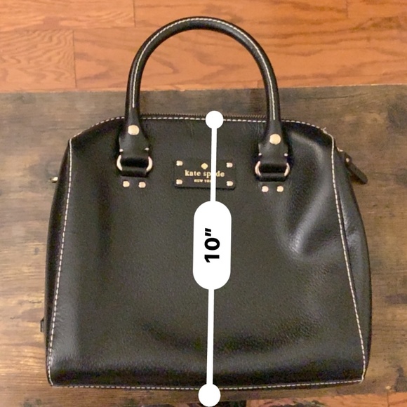 Kate Spade Black Leather Structured Doctor Bag - Like New! - Picture 1 of 15